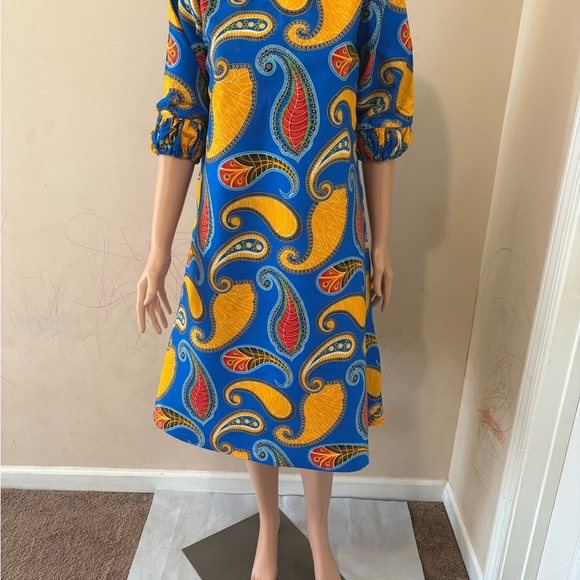 BEAUTIFULL AFRICAN PRINT DRESS FOR WOMEN. ANKARA WAX DRESS. COTTON - Picture 5 of 10